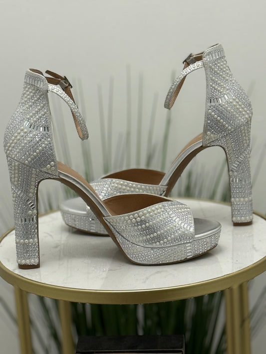 #218 Pearl Bling Heels