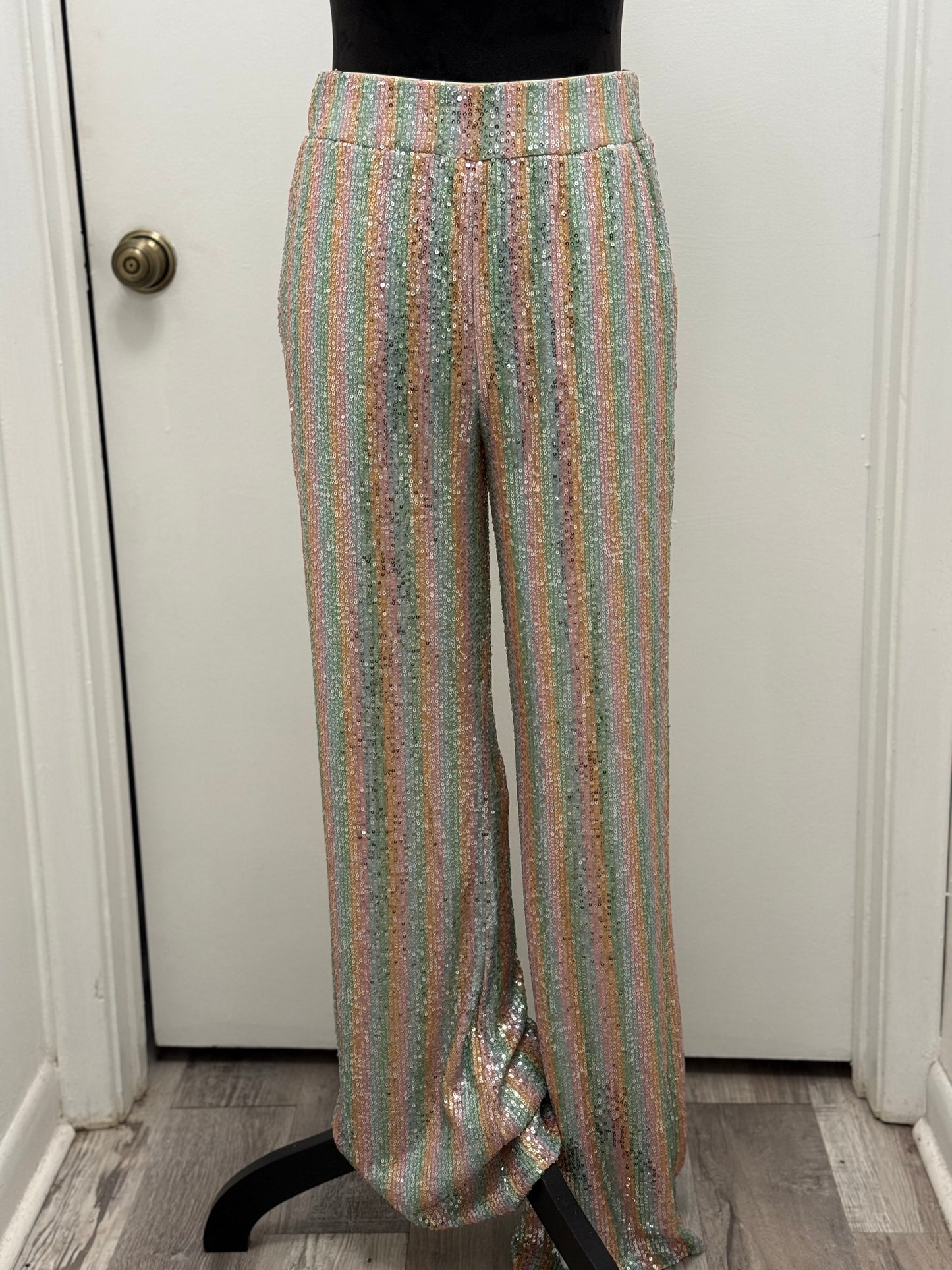 #356 Multicolor Sequin Pants