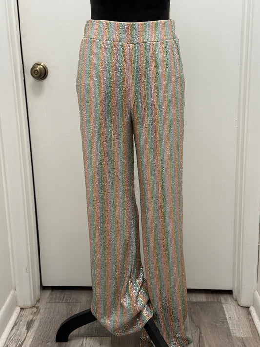 #356 Multicolor Sequin Pants