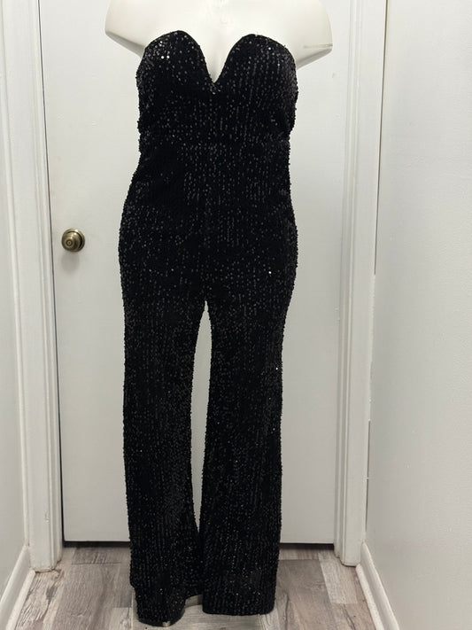 #324 Sequin Strapless Jumpsuit