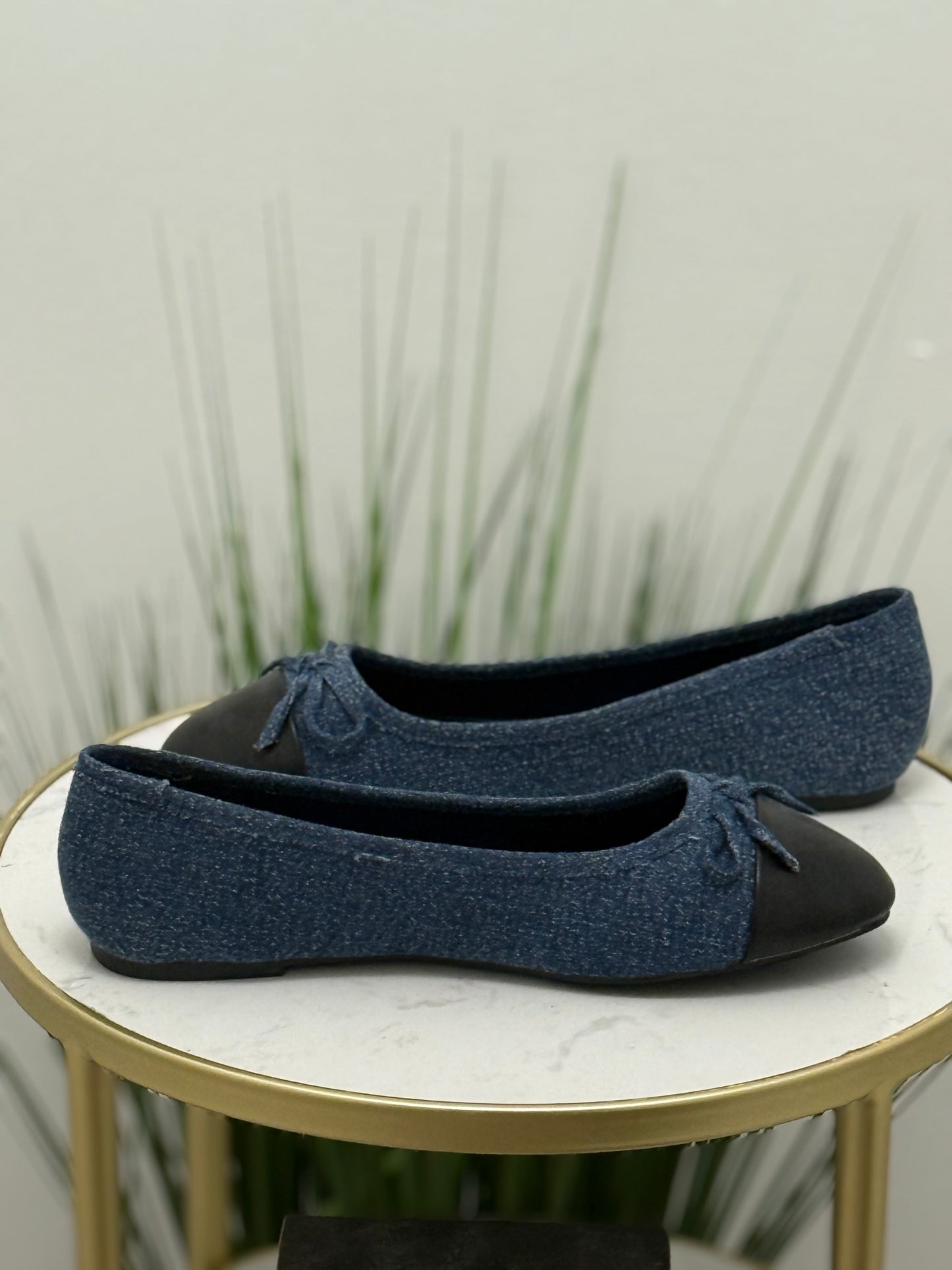 #228 Denim Ballet Flat