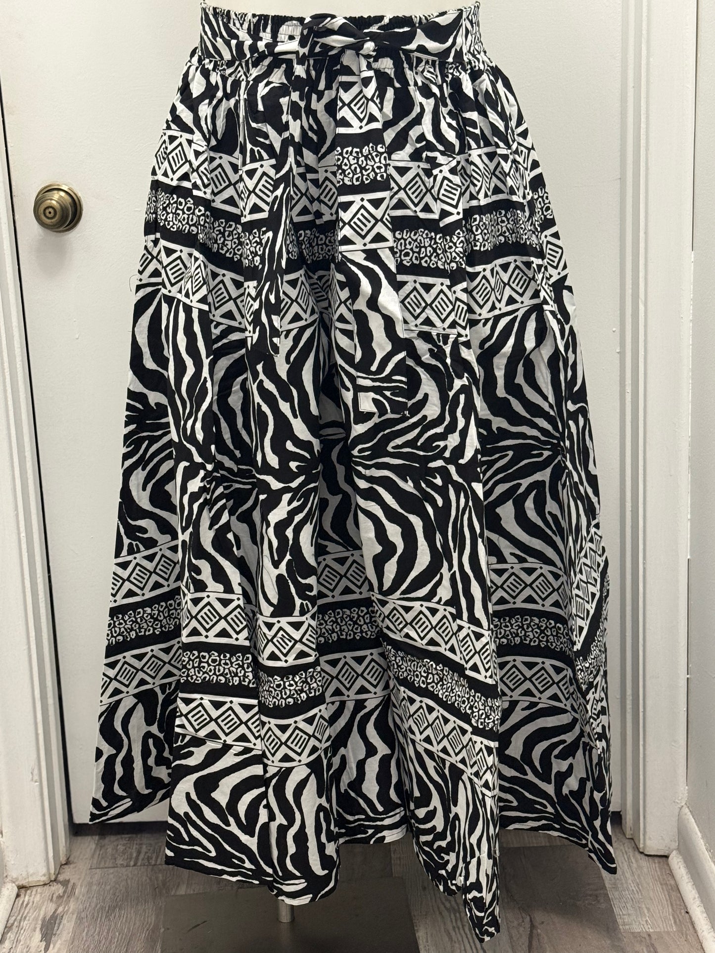 #87 Zebra Xtra Wide Palazzo Pant