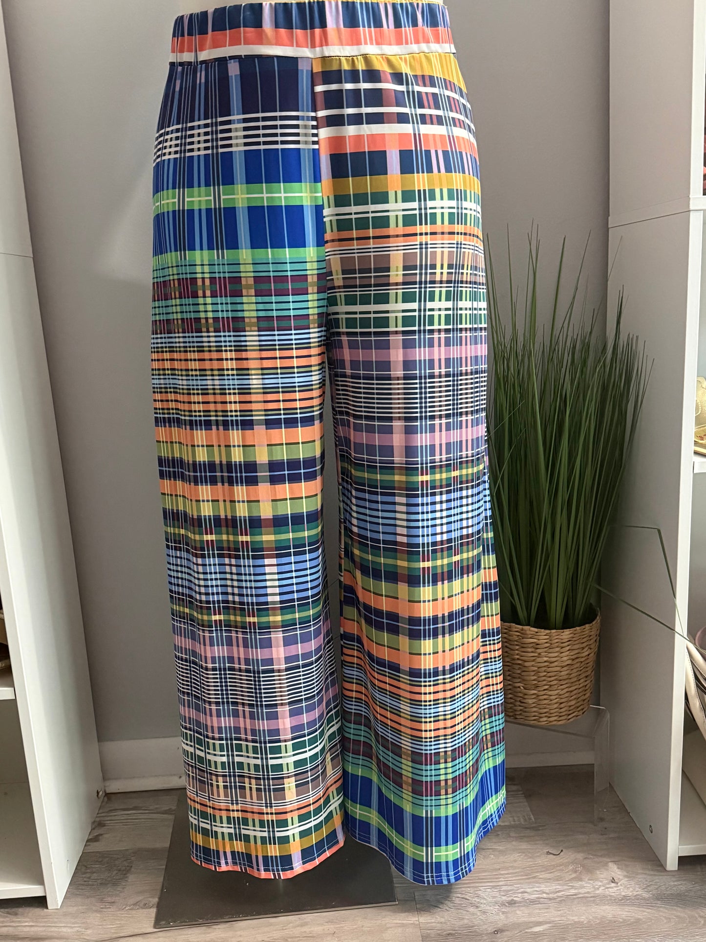 #107 Multi Plaid Pants