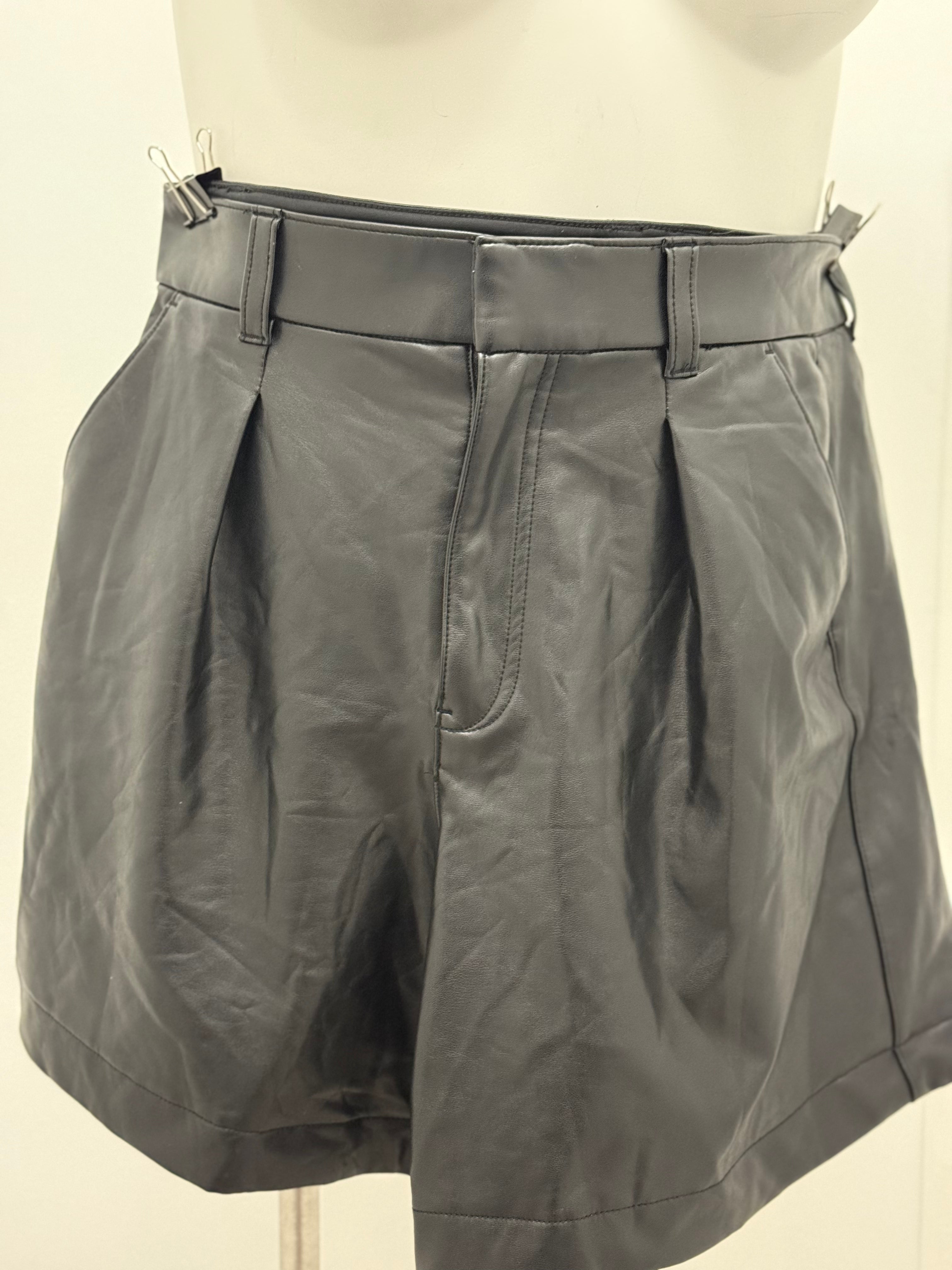 #71 Faux Leather Shorts