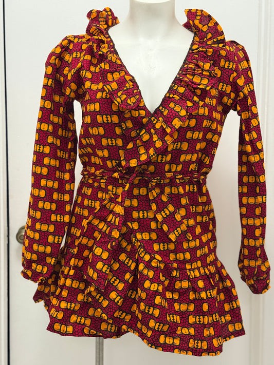 #78 Ankara Wrap Top/Dress