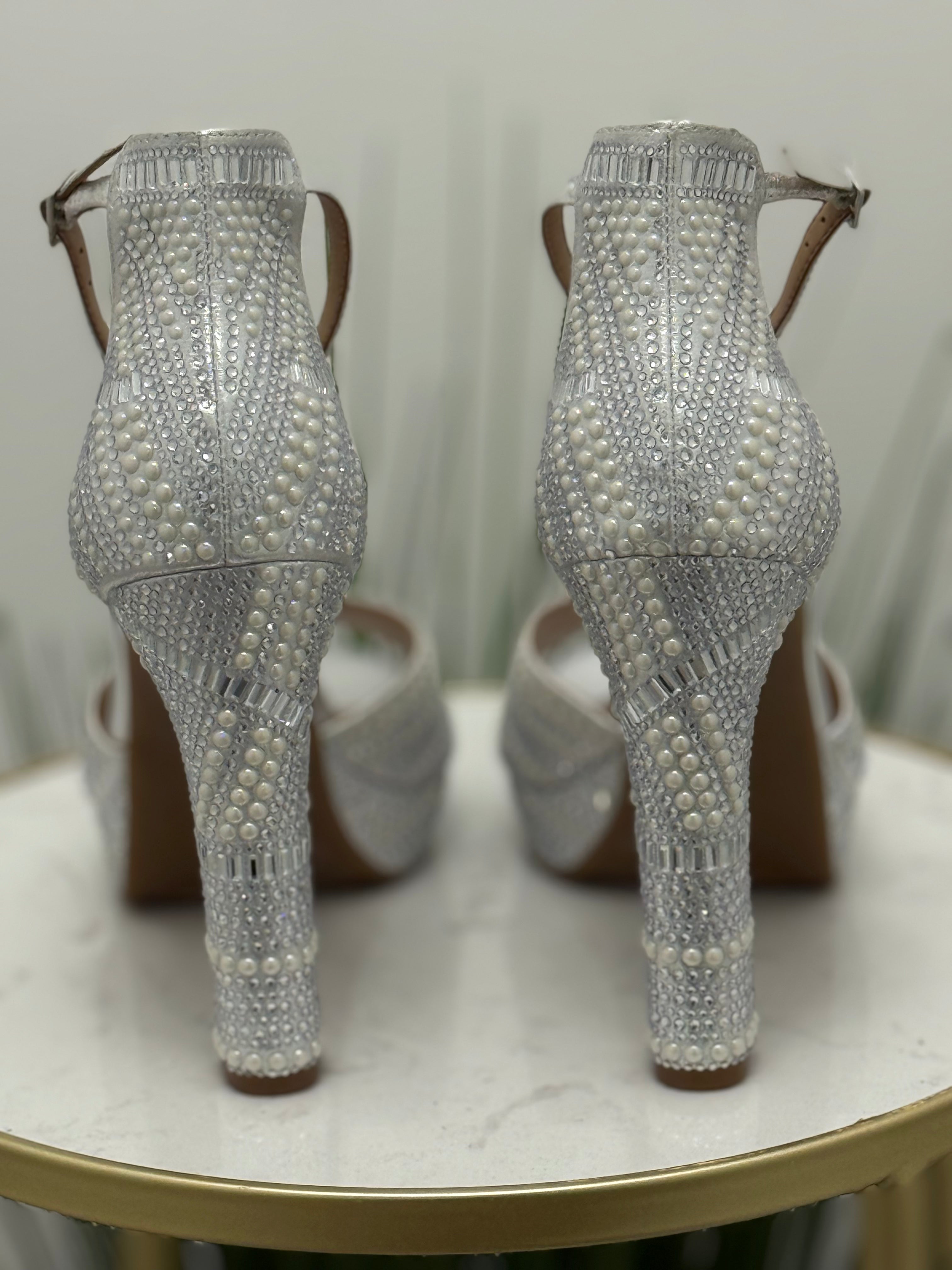 #218 Pearl Bling Heels