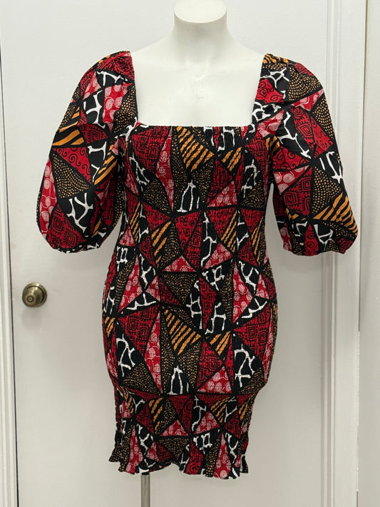 #141 Jungle Smocked Dress