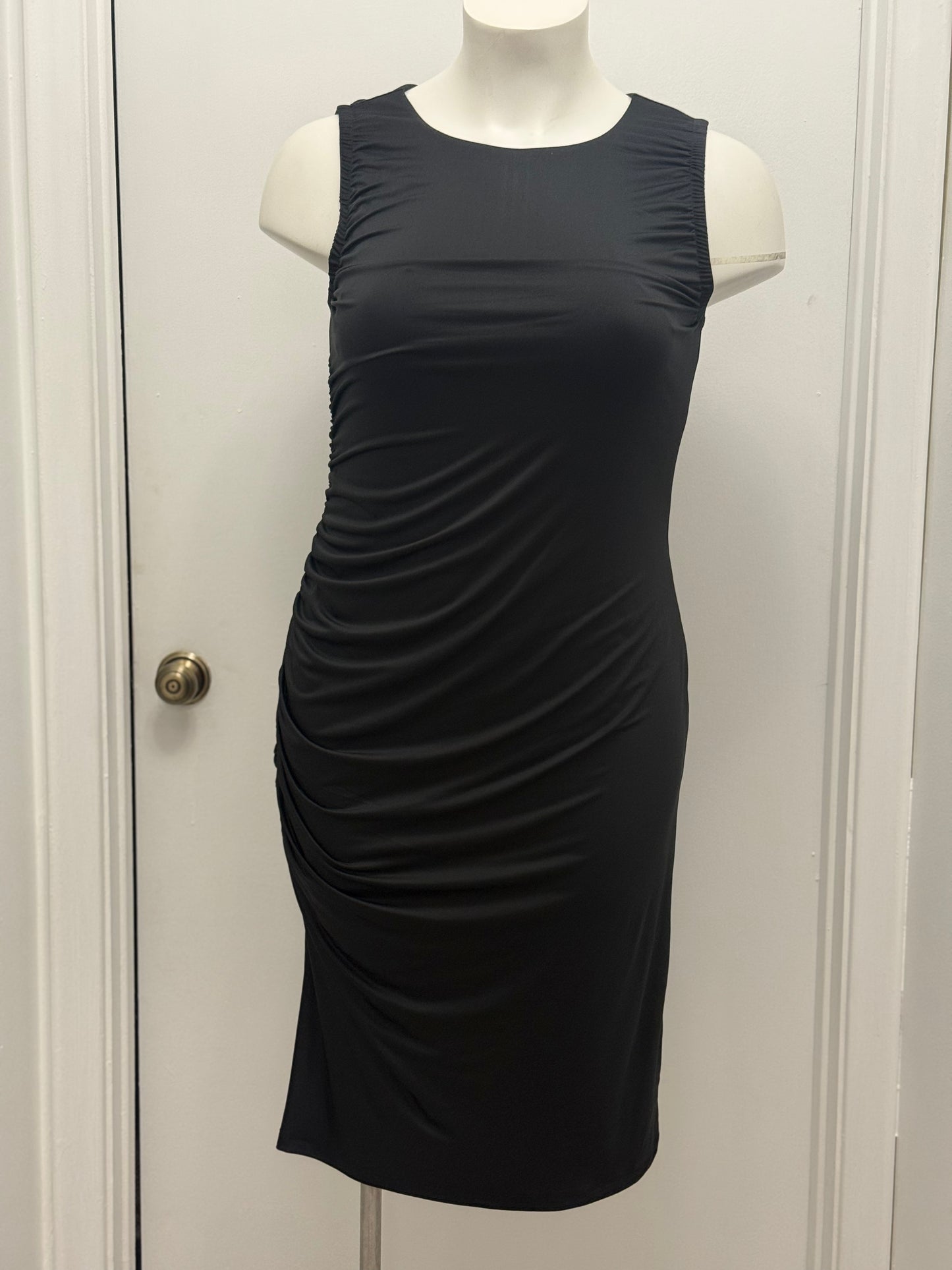 Little Black Side Ruched Dress