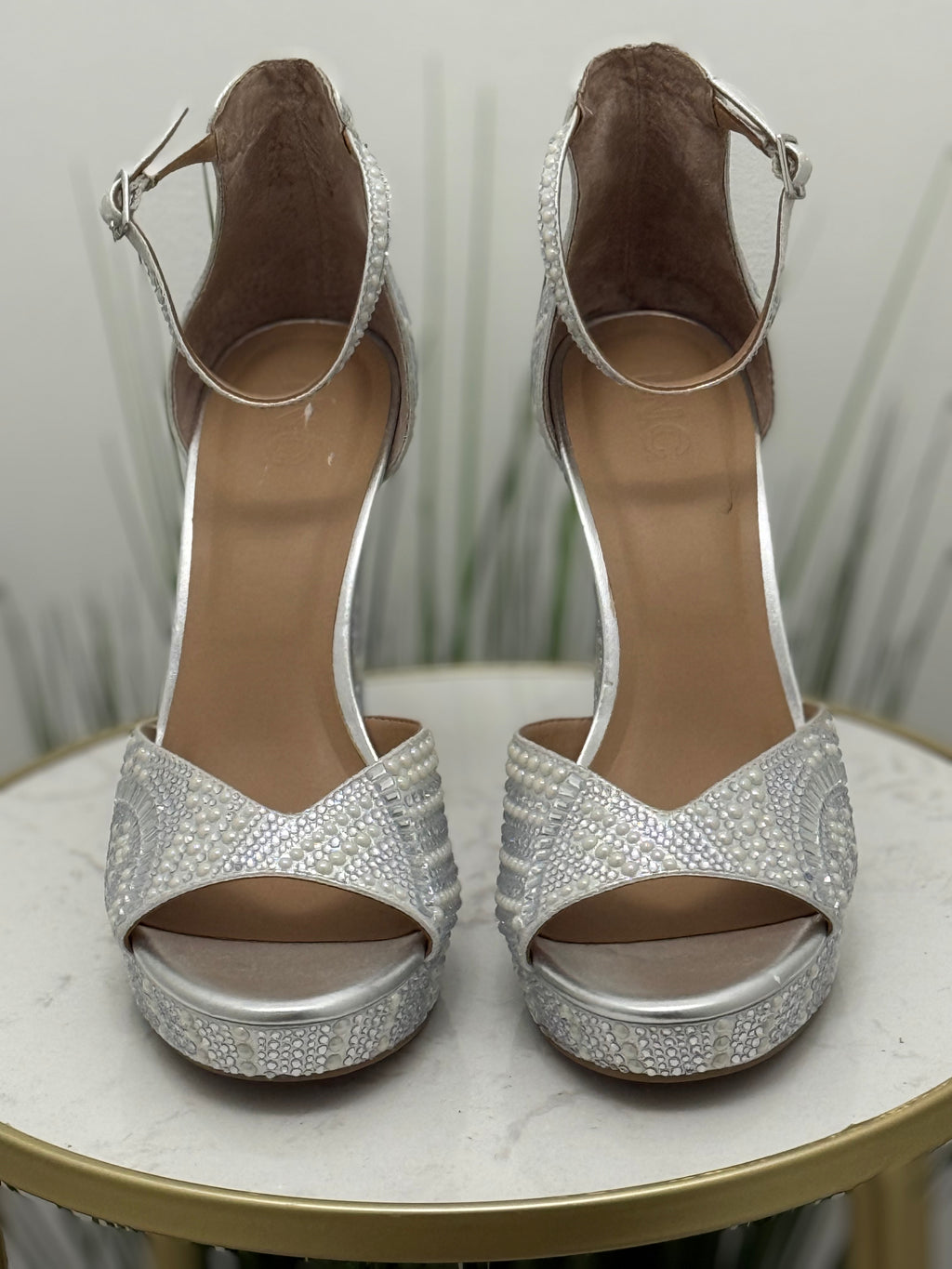 #218 Pearl Bling Heels