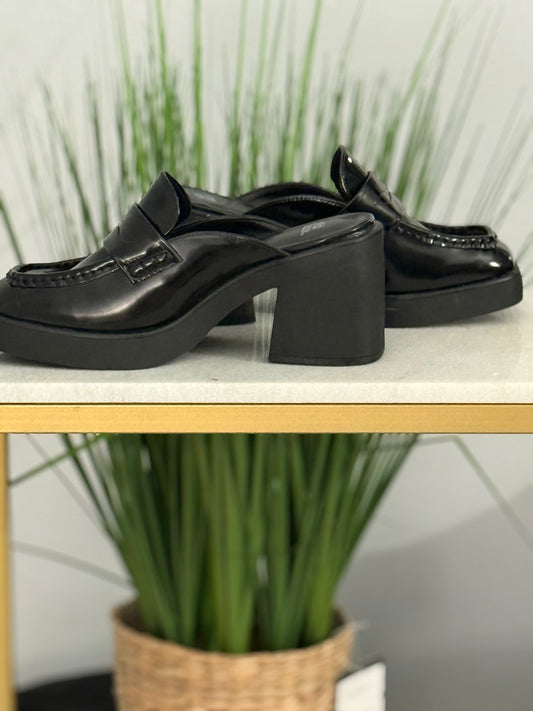 #303 Penny Loafer Platform Mule