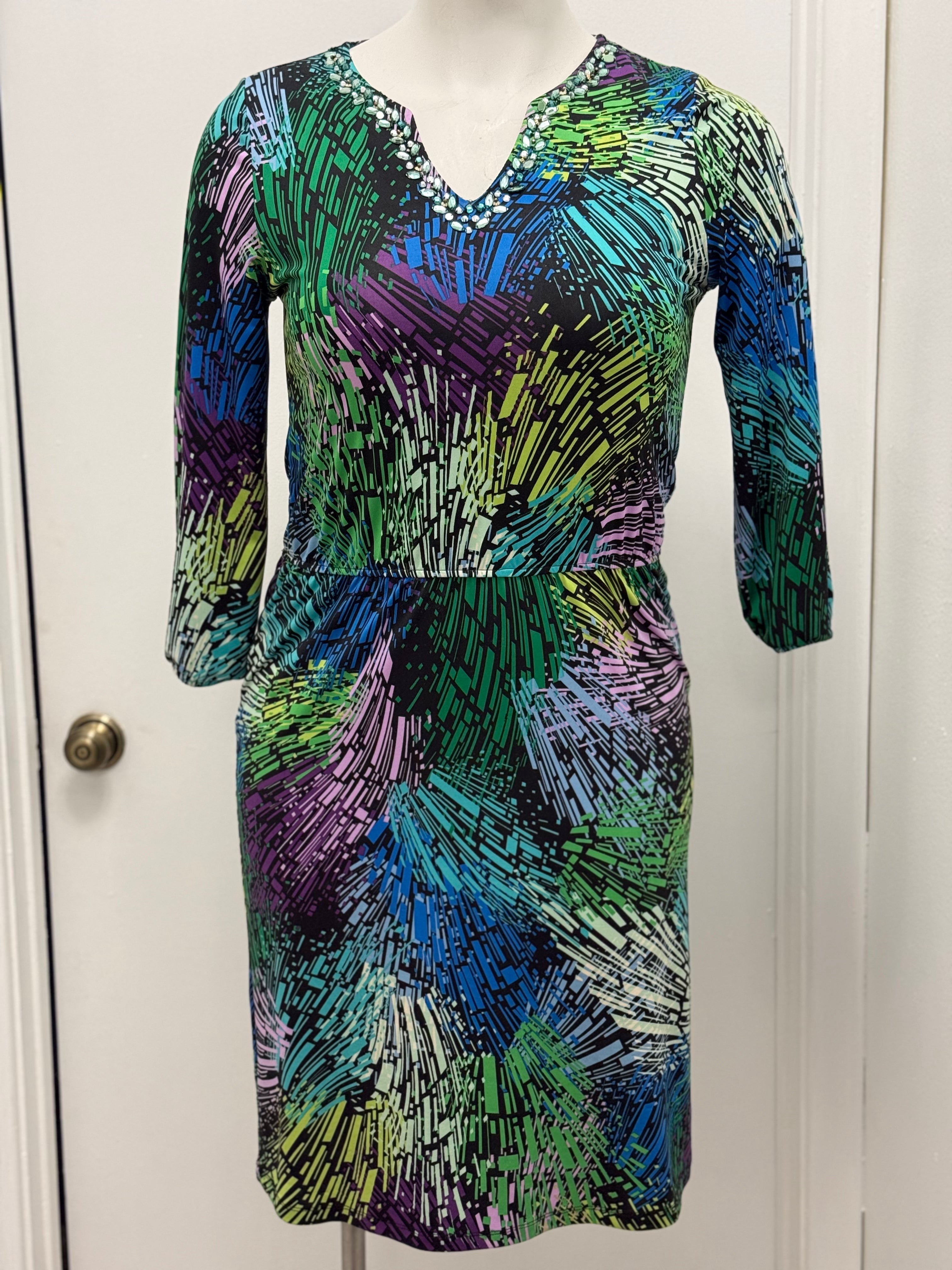 #76 Gem Vneck Dress