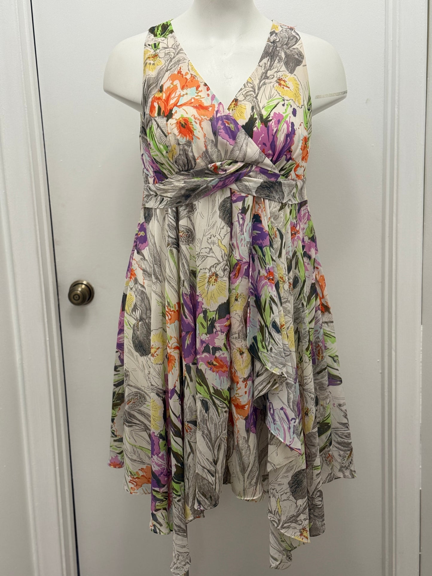 #53 Floral Hankerchief Dress