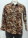 #156 Leopard Button Up