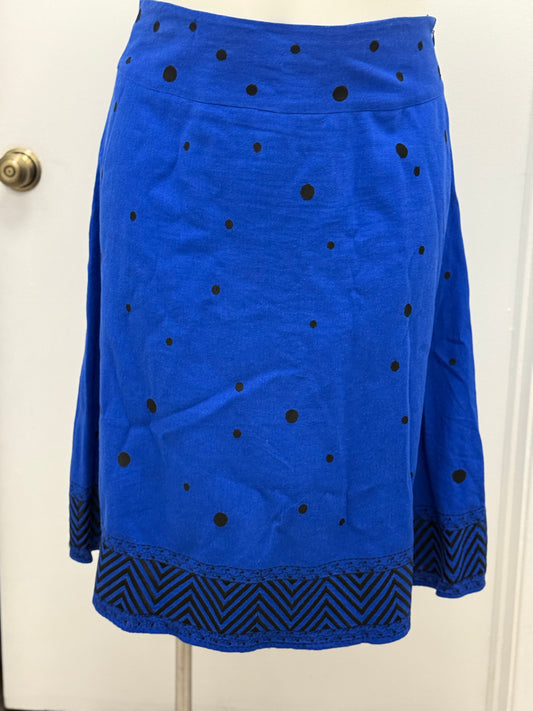 #15 Royal Polka Dots Skirt