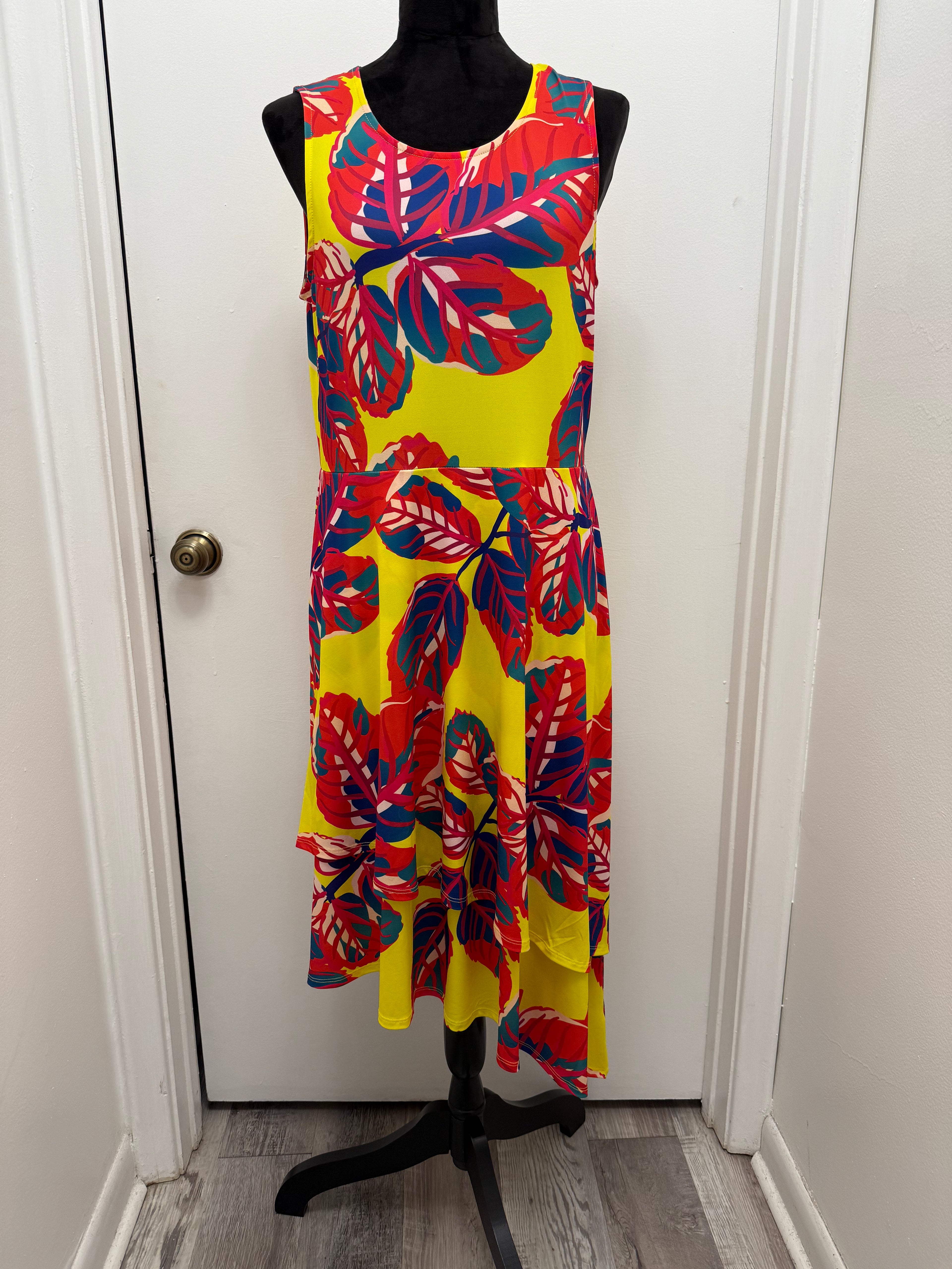 #15 Tropical Asymmetrical Dress