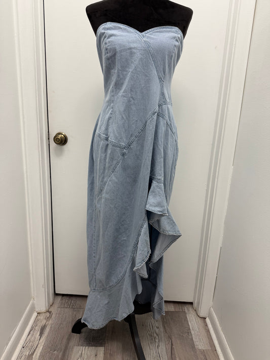 #20 Strapless Denim Dress