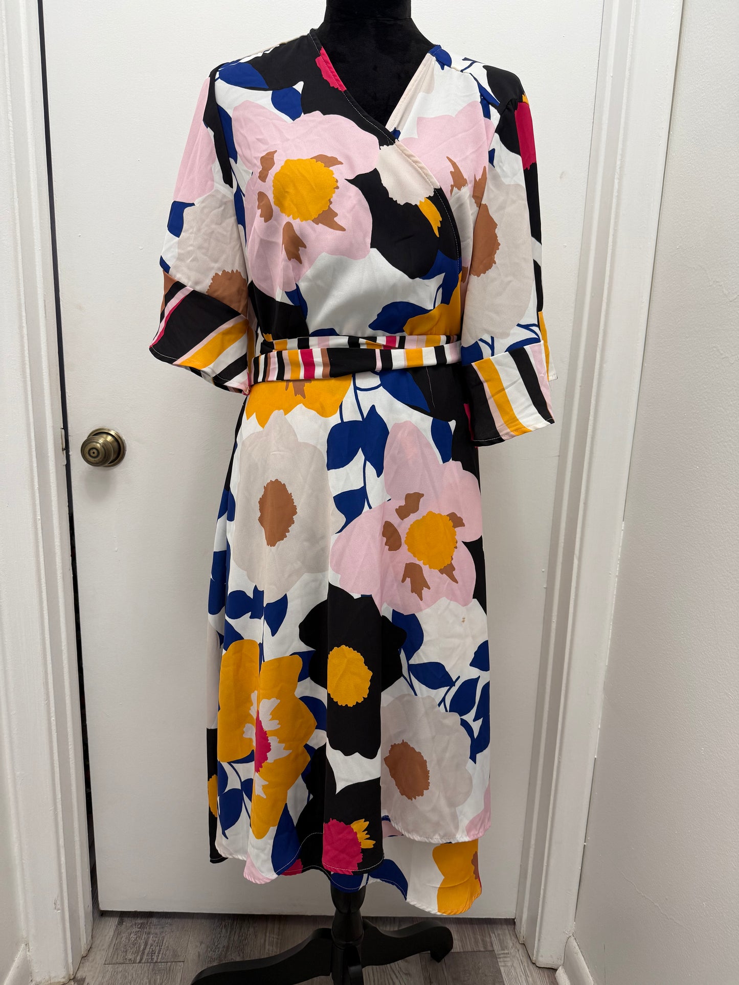 #42 Floral Wrap Dress