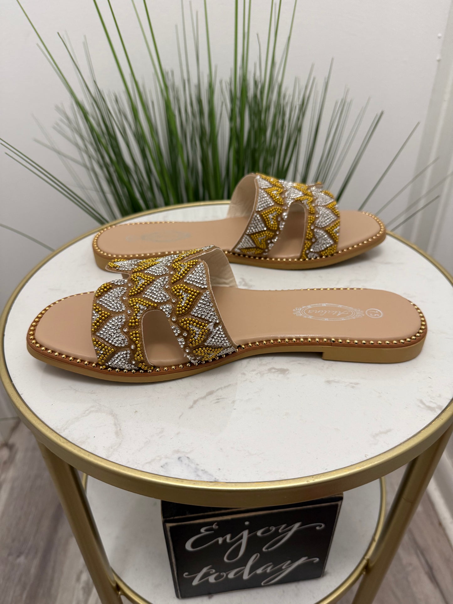 #300 Atalina Gold Sandal