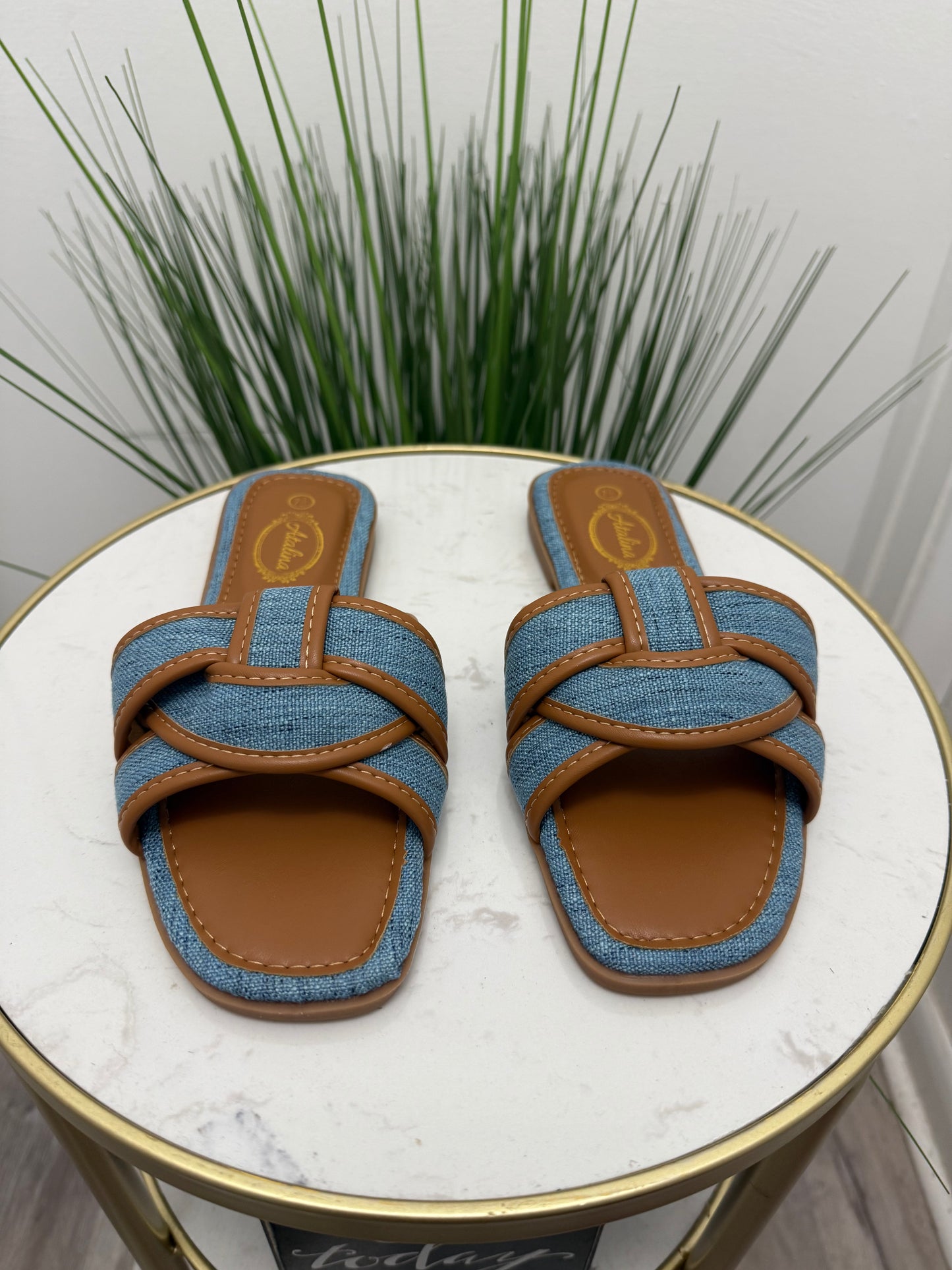 #315 Denim Knot Sandal