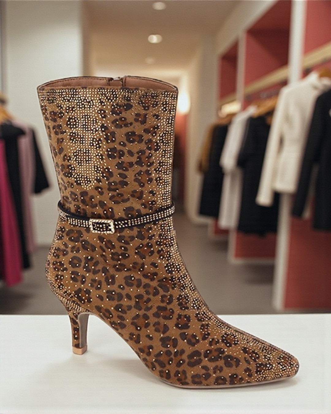 #152 Leopard Glam Boots