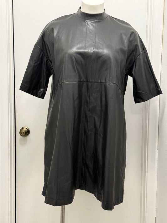 #99 Faux Leather Dress