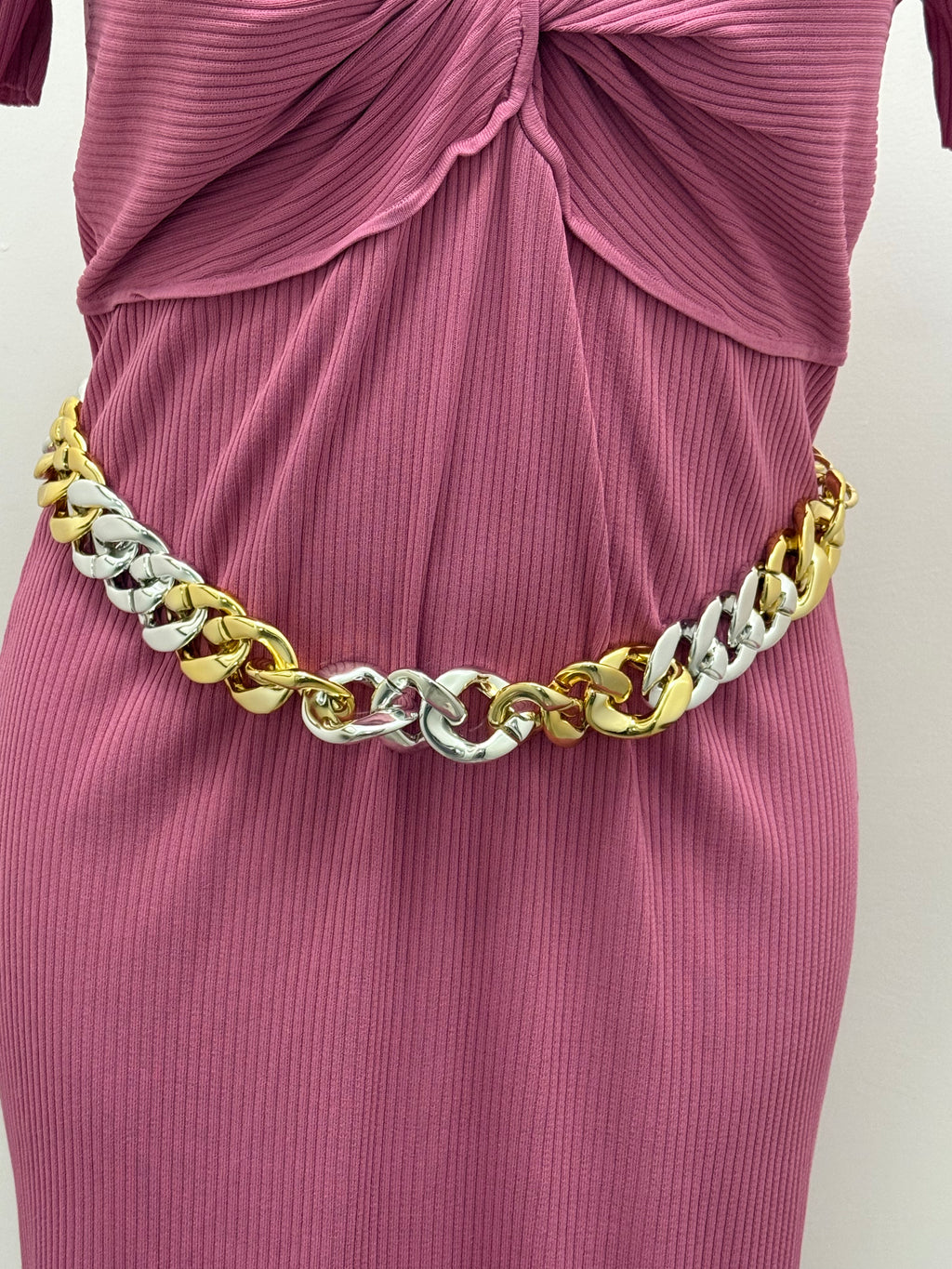 #337 Two Tone Chain Link Belt 44inches