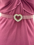 #349 Transparent Clear Heart Belt (Plus)