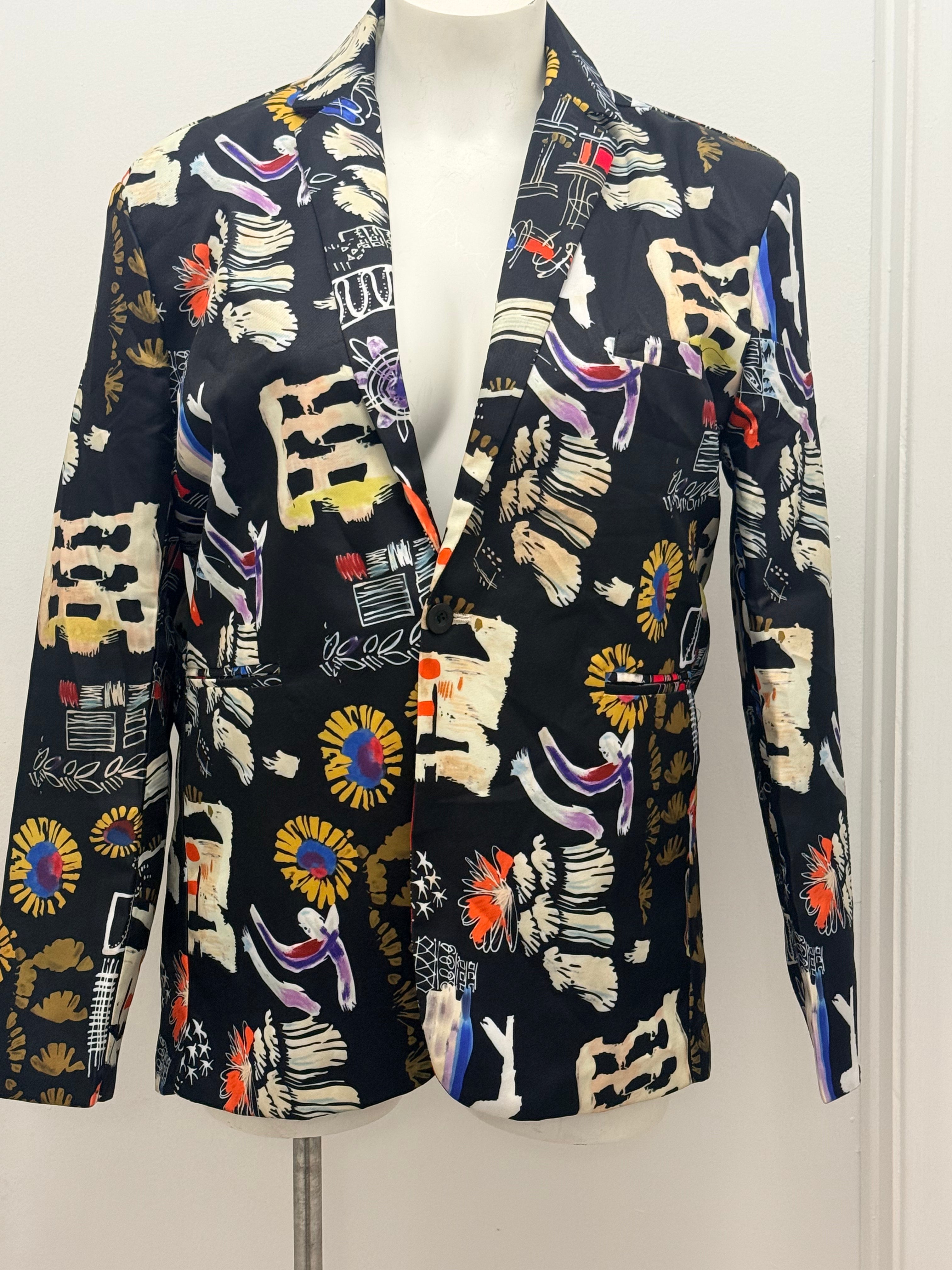 #69 Asian Print Blazer
