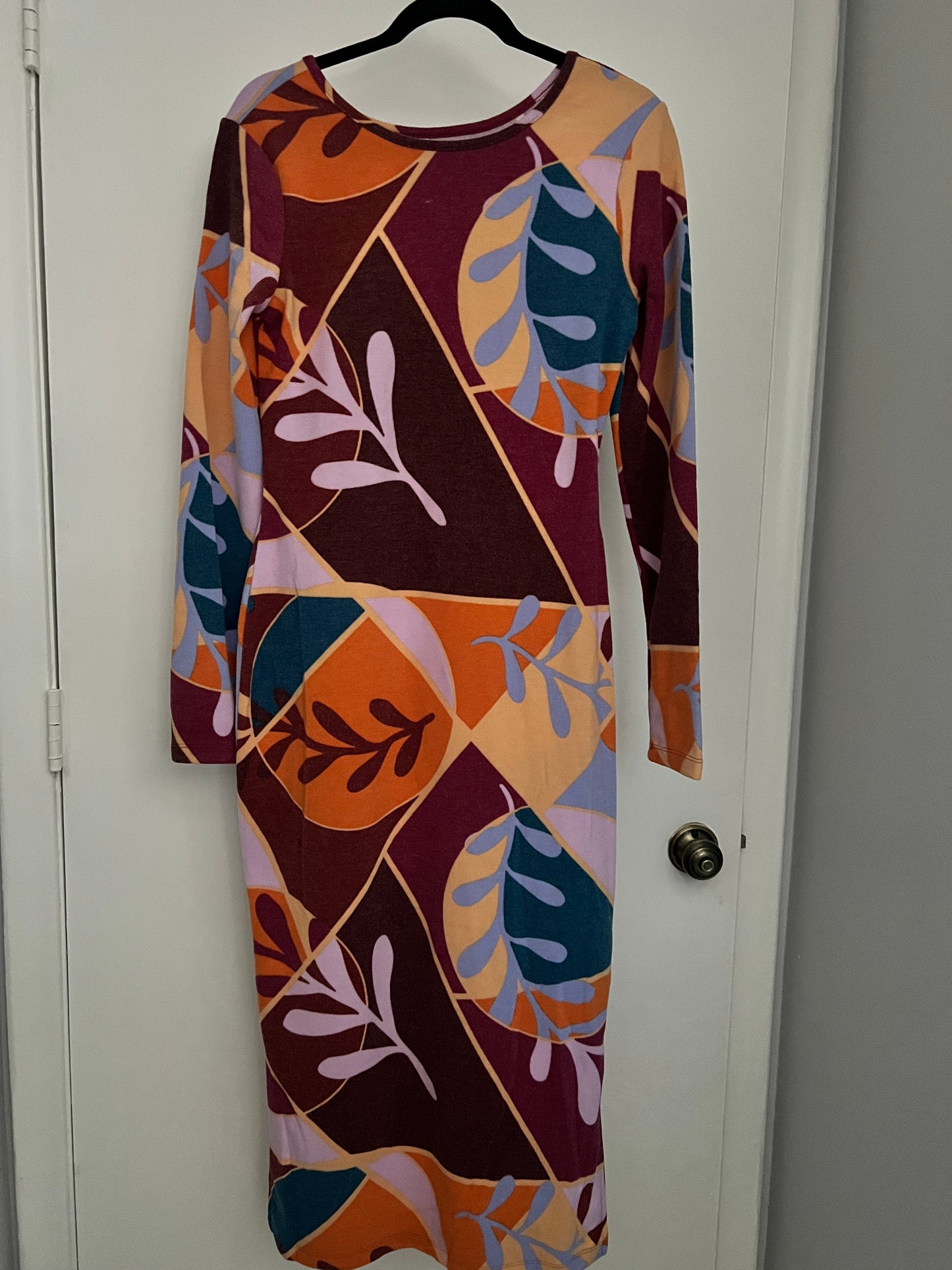 Fall Leaves Sweater Dress #51