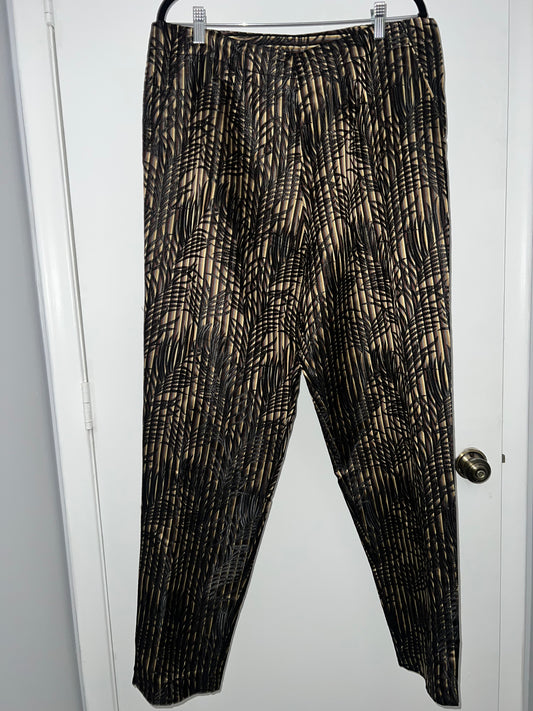 Textured Fern Leaf Pants