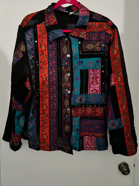 #185 Multicolor Patchwork Jacket