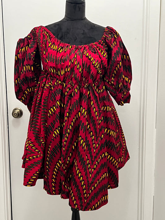 Ankara Babydoll Dress