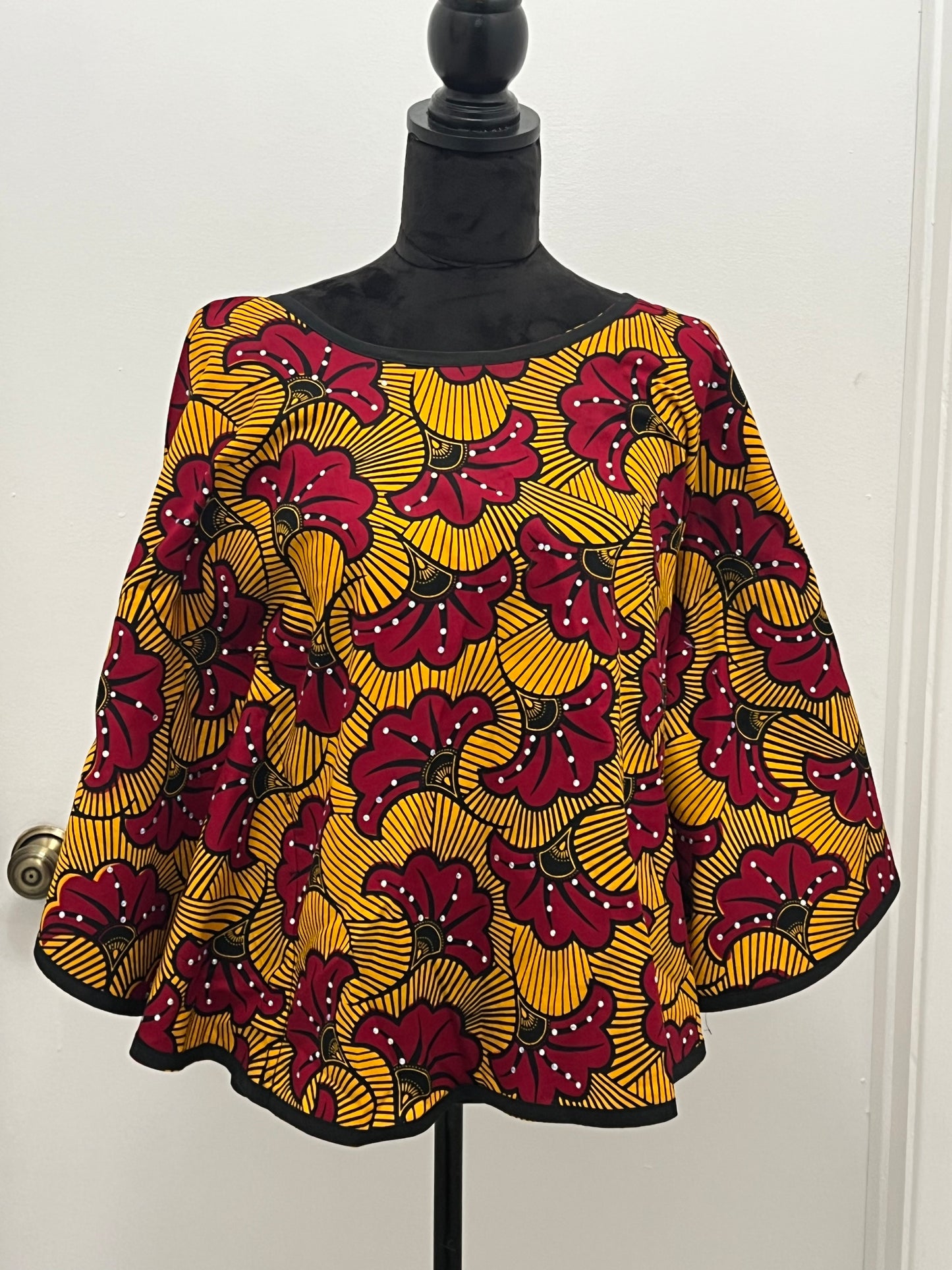 Ankara Rhinestone Capelet