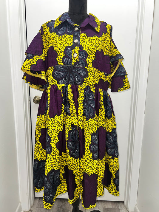 Ankara Flora Dress