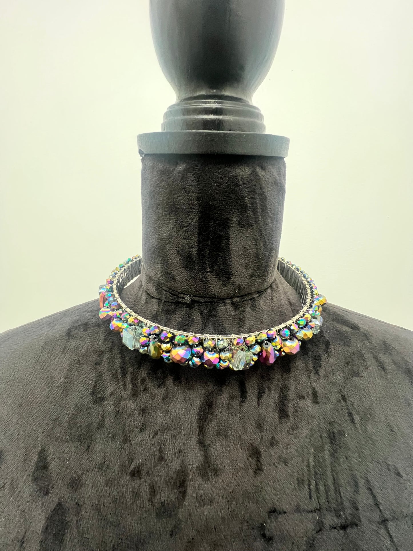 SJ Gemstone Choker with Bracelet or Earrings