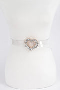 #349 Transparent Clear Heart Belt (Plus)