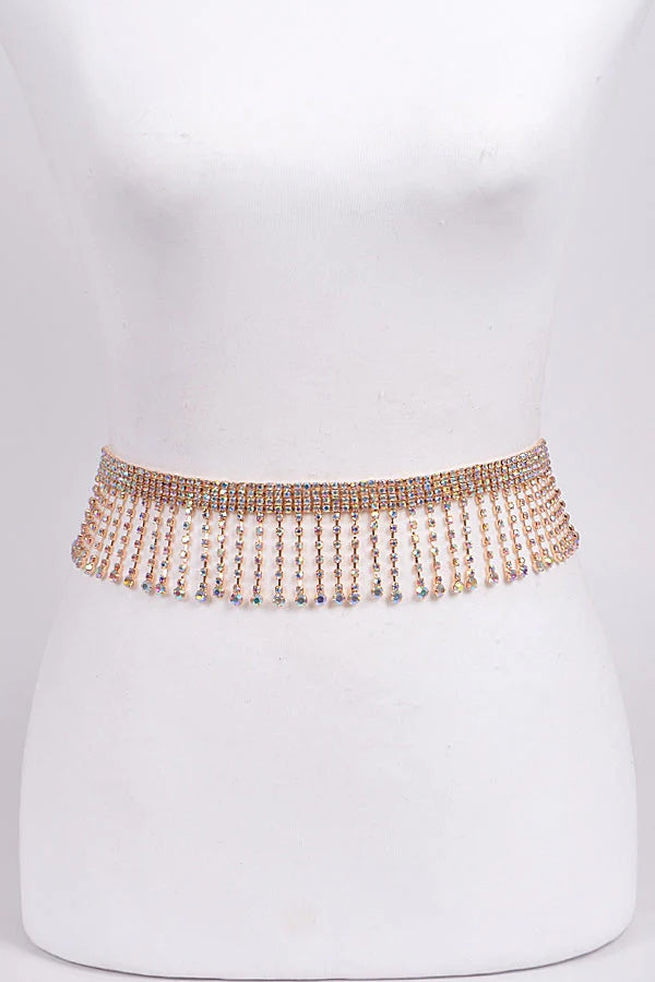 #353 Drop Crystal Belt 49 inch